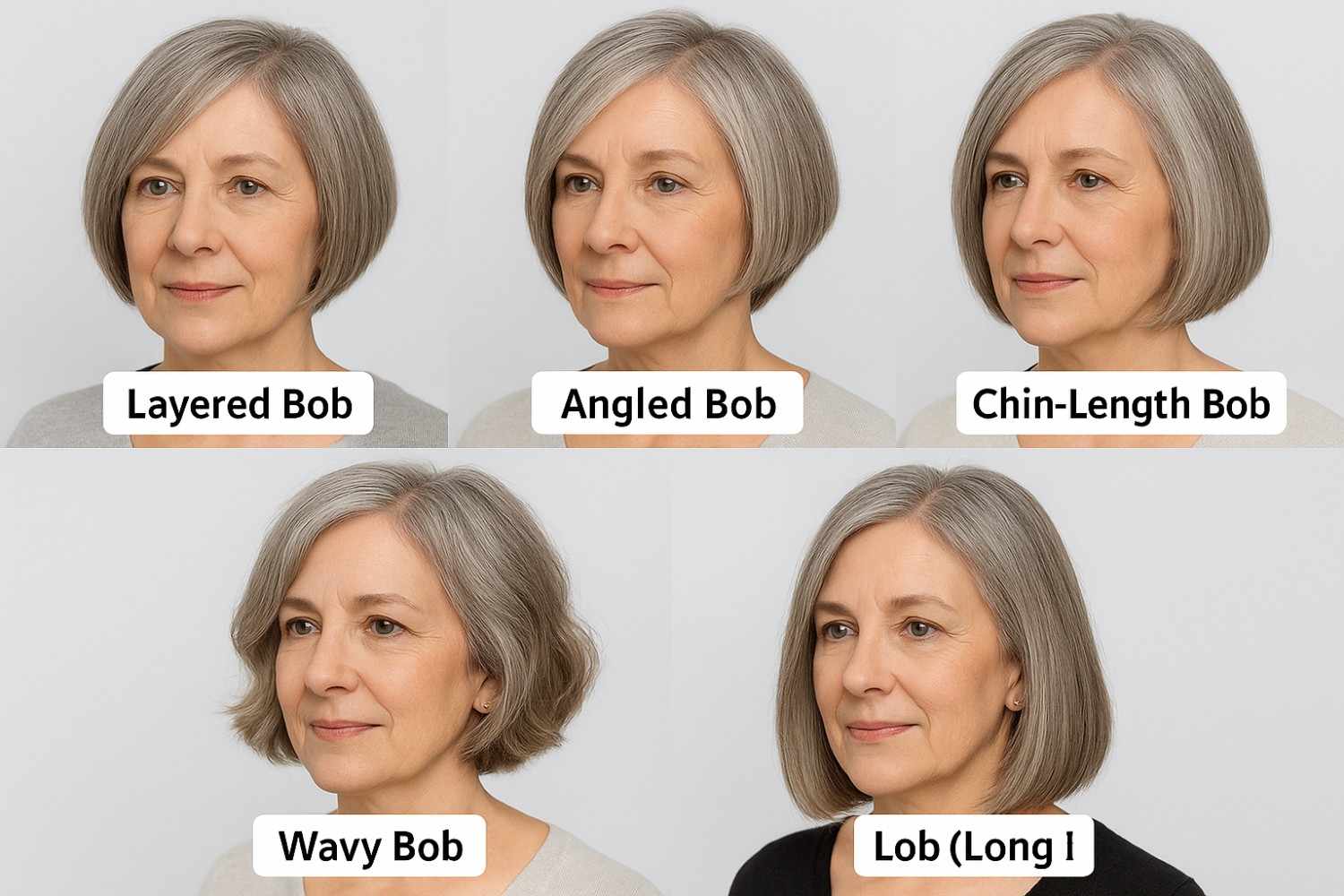 Bob Haircuts for Elderly Women