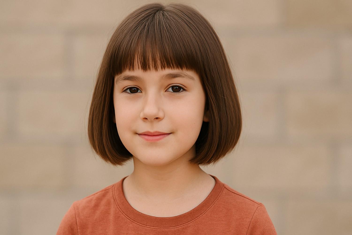 Can bangs or a fringe work with a neck-length bob for school