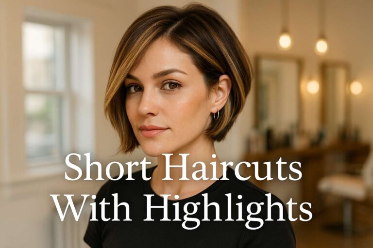 short haircuts with highlights