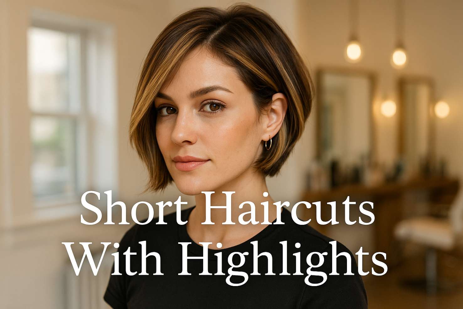 short haircuts with highlights