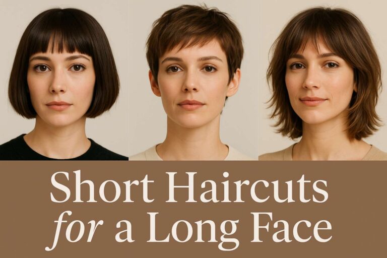 short haircuts for a long face