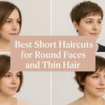 short haircuts for round faces and thin hair