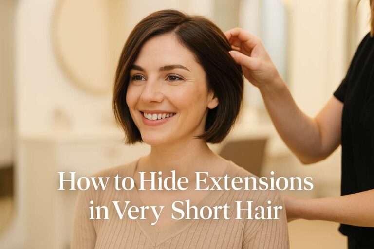 How to Hide Extensions in Very Short Hair (Without Anyone Noticing!)