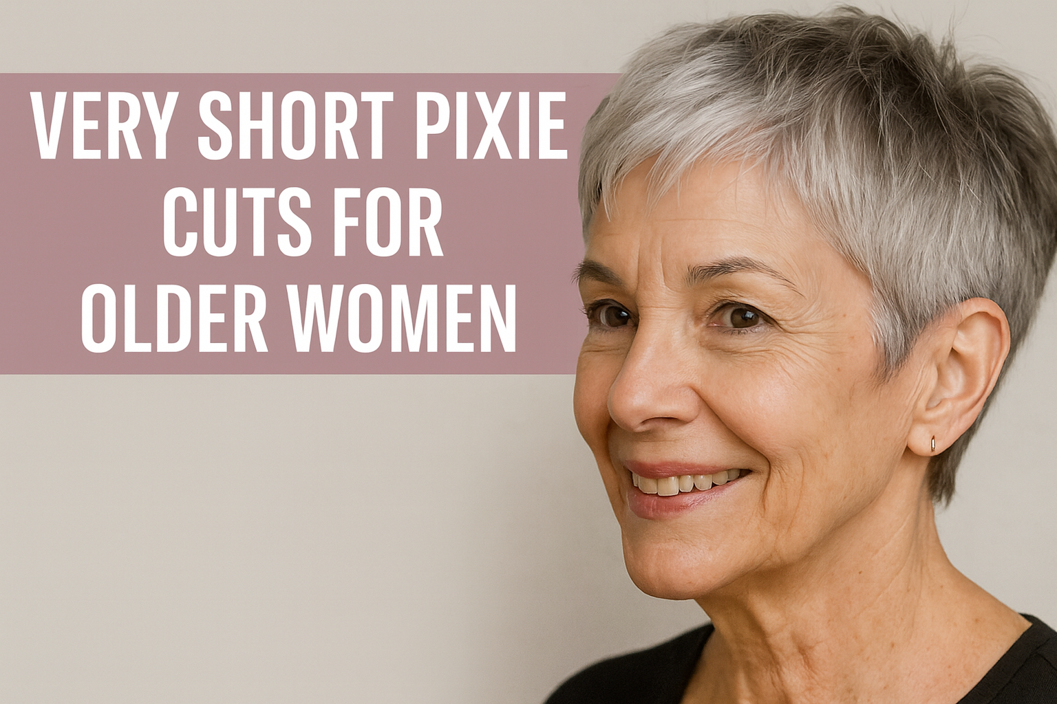 very short pixie cuts for older woman