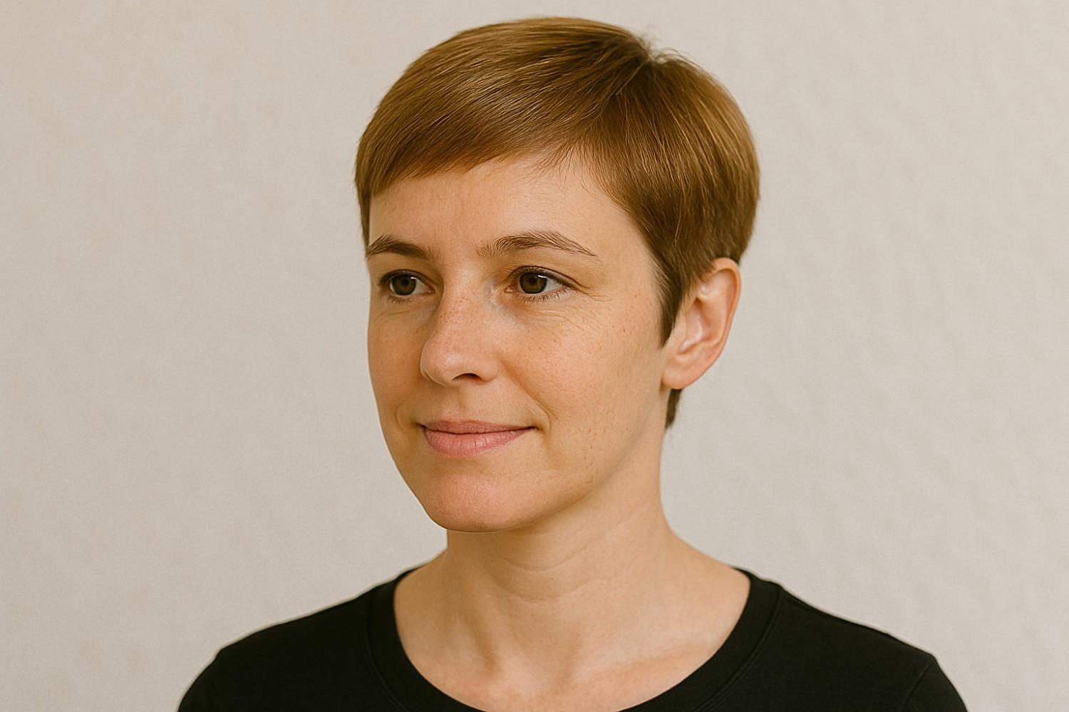 Classic Soft Pixie haircut for fine hairs