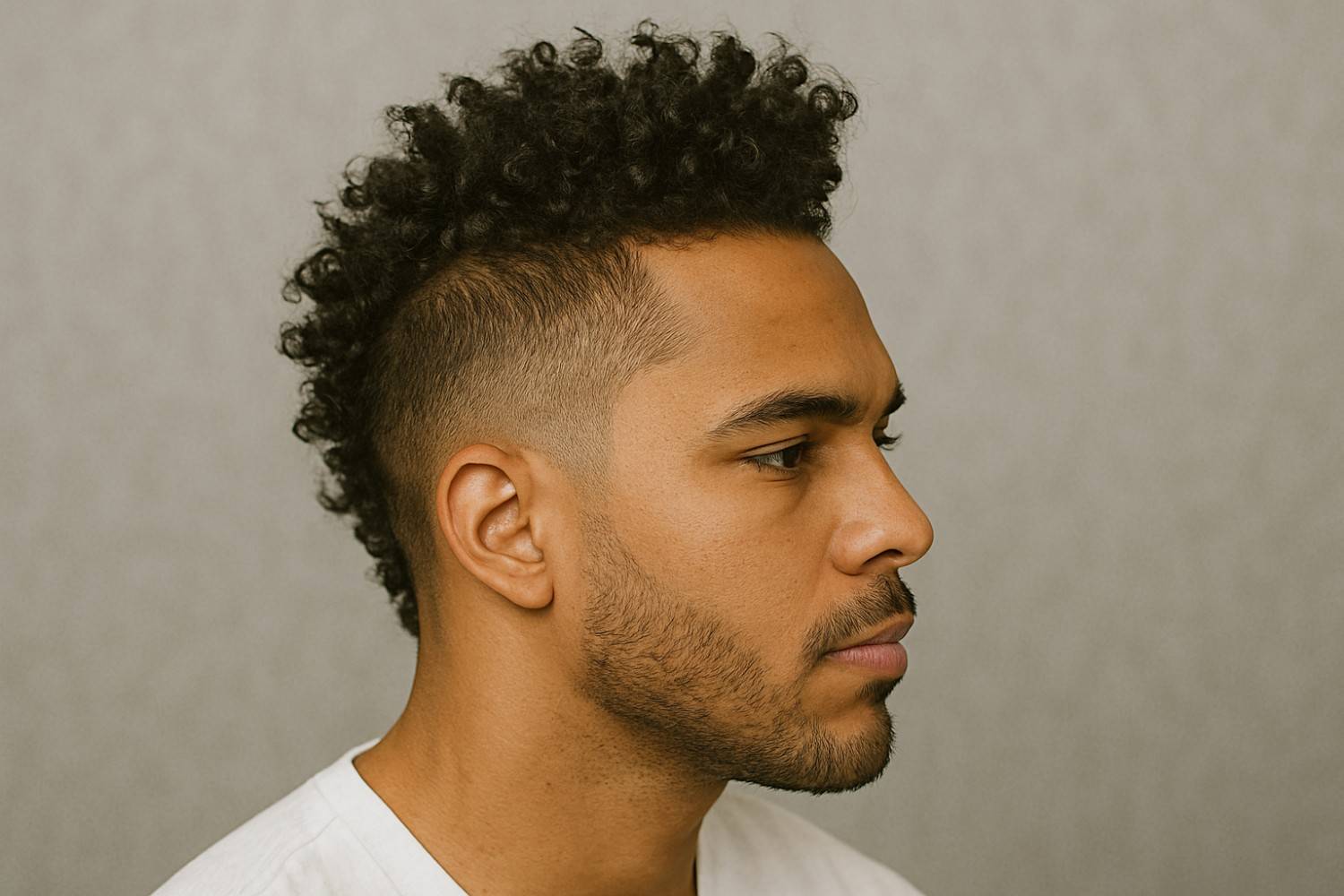 Curly Faux Hawk for black curly hair