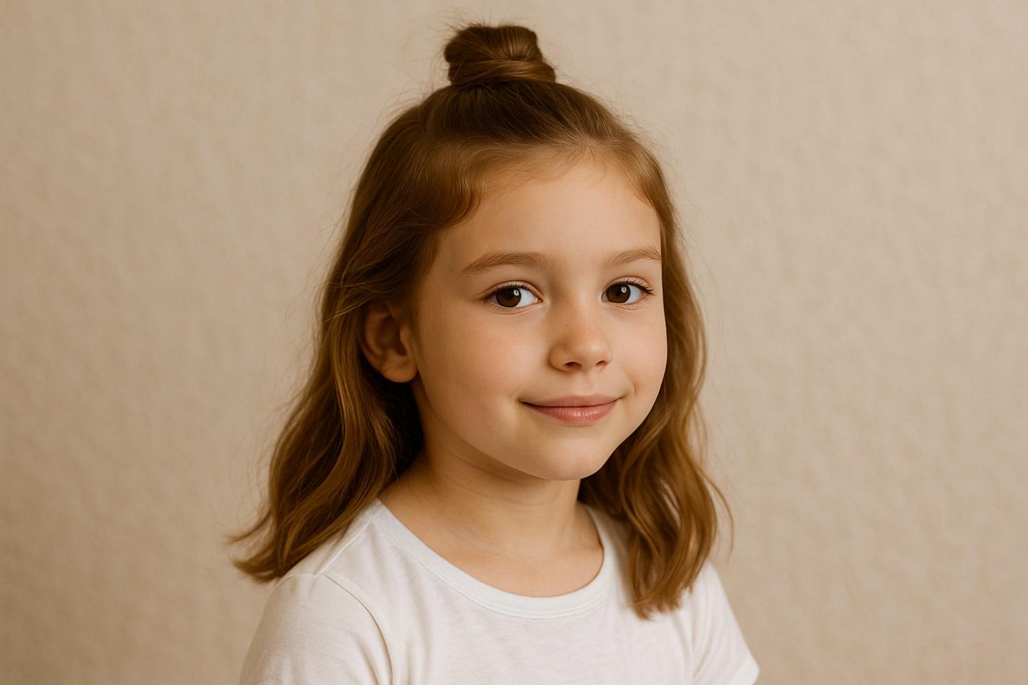 Half-Up Bun Style