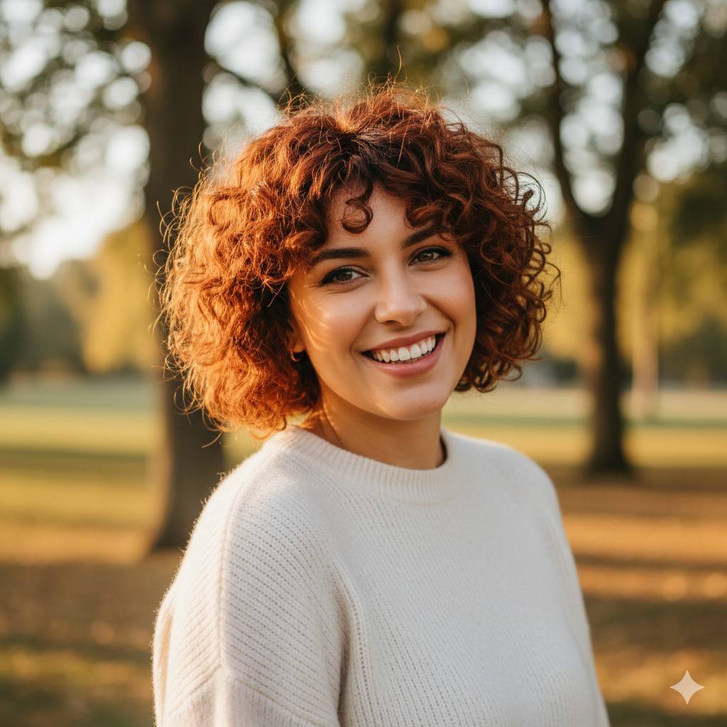How do I pick short curly haircuts for round faces that actually slim