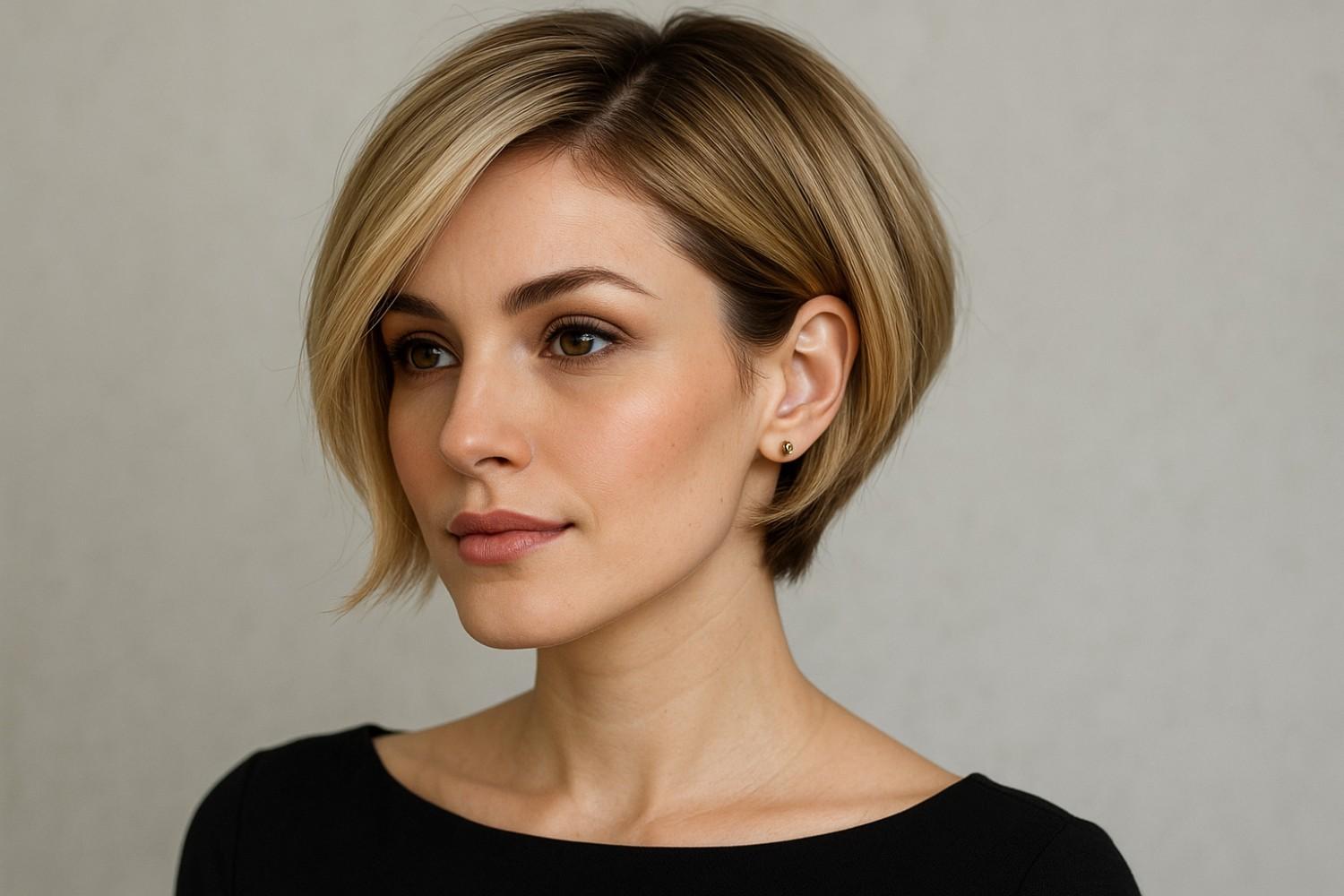 How short hair can look youthful and modern