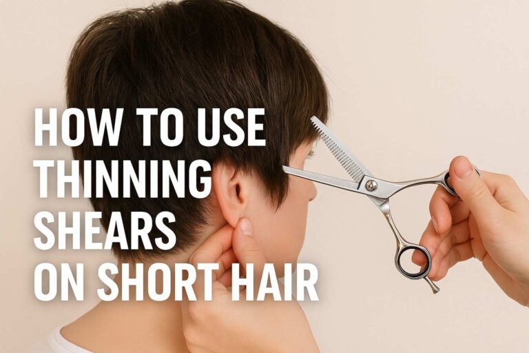 How to Use Thinning Shears on Short Hair (Without Regrets)