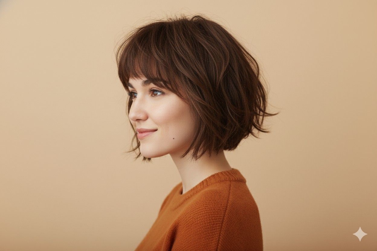 Layered Bob with Bangs