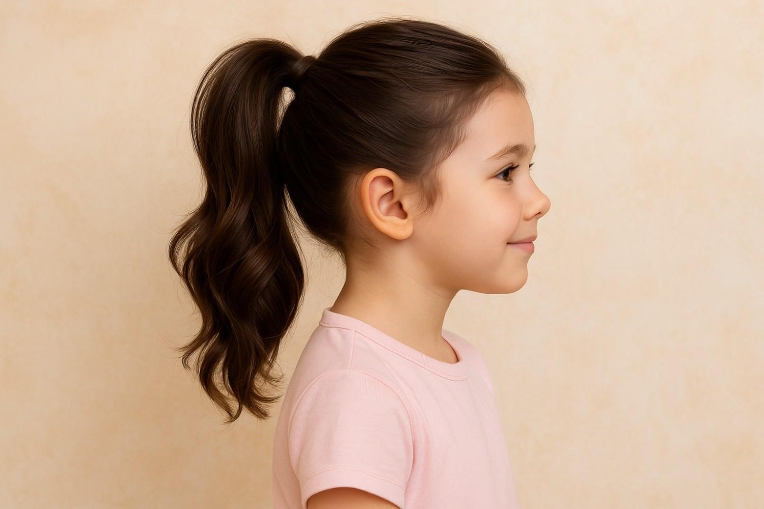 Lifted and Voluminous Ponytail