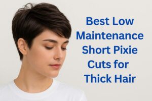 Low Maintenance Short Pixie Cuts for Thick Hair