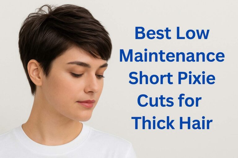 Low Maintenance Short Pixie Cuts for Thick Hair