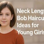 Neck Length Bob Haircut Ideas for Young Girls