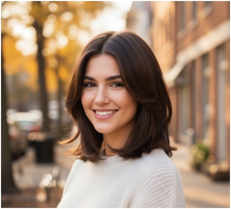 layered lob- haircuts for thin hair to look thicker
