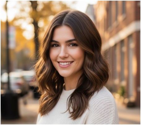 curtain bangs- haircuts for thin hair to look thicker
