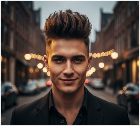 Spiky Pompadour- short spiky haircuts