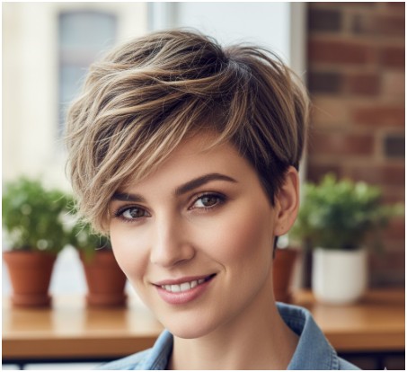 Textured Crop- short haircuts for women over 60 with fine hair
