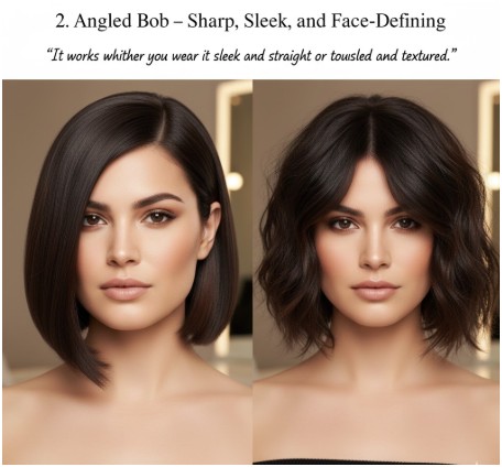 Angled Bob – Sharp, Sleek, and Face-Defining
