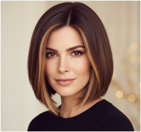 Face-framing highlights- short haircuts with highlights