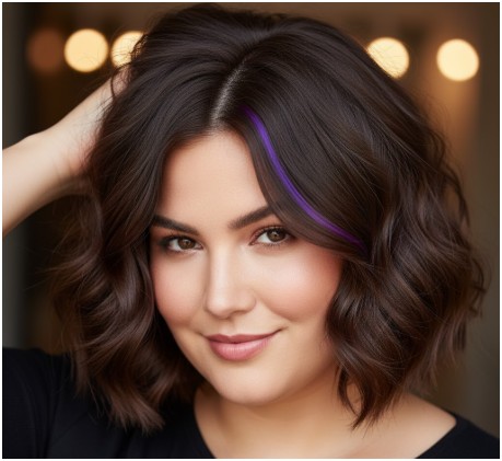Peek-a-boo highlights- short haircuts with highlights