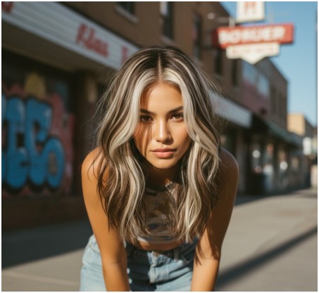 Chunky highlights- short haircuts with highlights