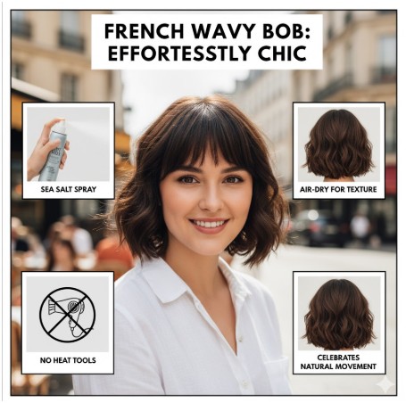 French Wavy Bob: Effortlessly Chic
