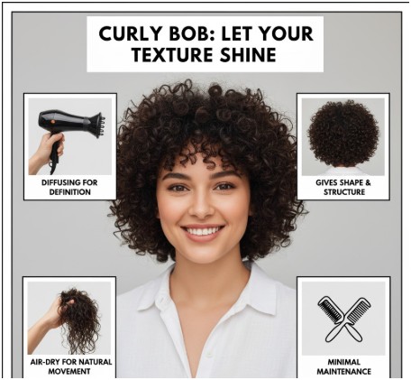 Curly Bob: Let Your Texture Shine