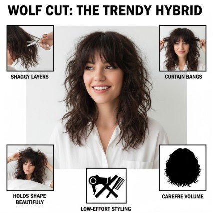 Wolf Cut: The Trendy Hybrid