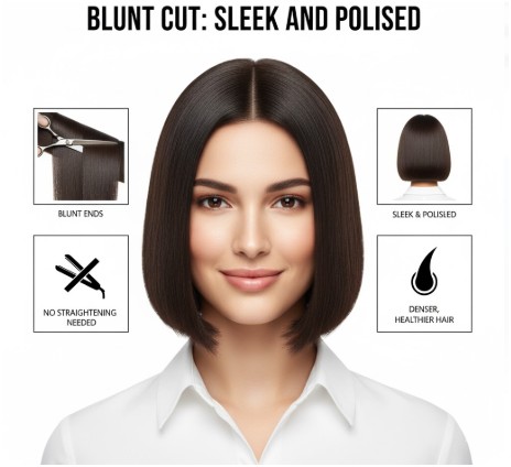 Blunt Cut: Sleek and Polished