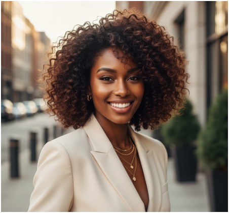 curly bob- short haircut for black women
