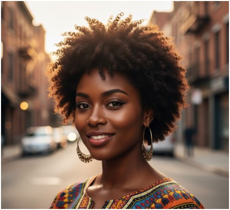 short afro- short haircut for black women