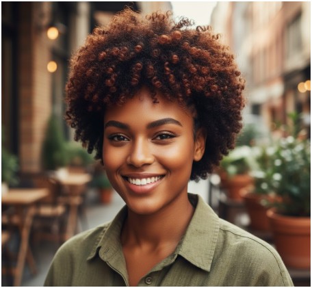tapered cut- short haircut for black women