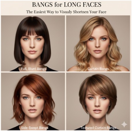 Do Bangs Make a Difference for Long Faces?