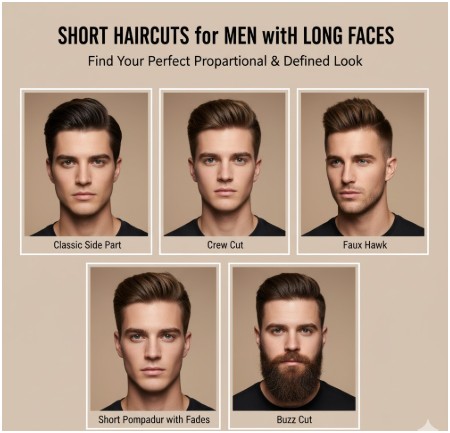What About Short Haircuts for Men With Long Faces?