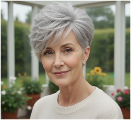Undercut Pixie- very short pixie cuts for older woman