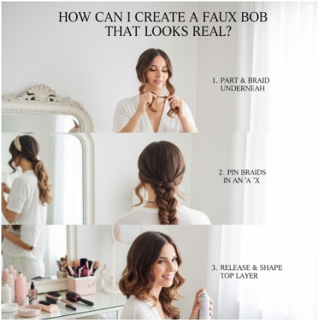How Can I Create a Faux Bob That Looks Real?
