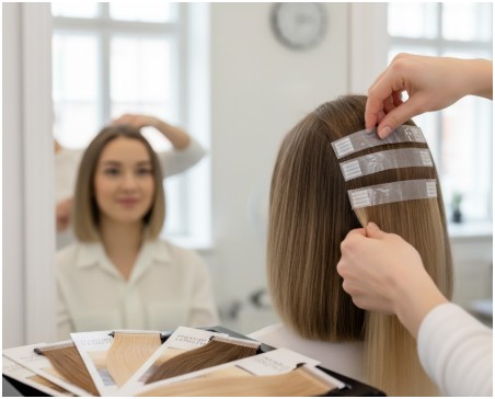Tape-in Extensions- how to hide extensions in very short hair