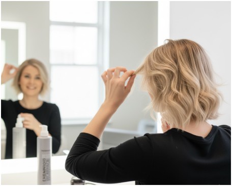 use a tiny amount of texturizing paste or wax