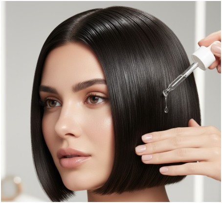 I apply a lightweight smoothing balm