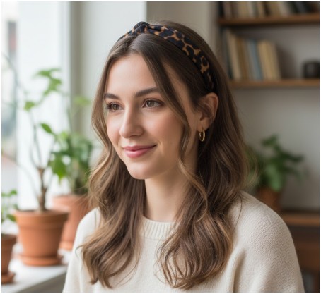 classic everyday style- how to wear a headband with short hair