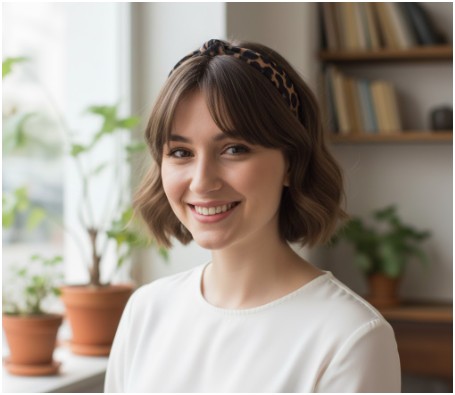 use your headband to frame your face