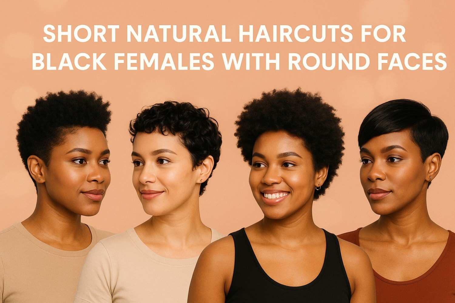 Short Natural Haircuts for Black Females with Round Faces 11 Flattering Styles That Always Work