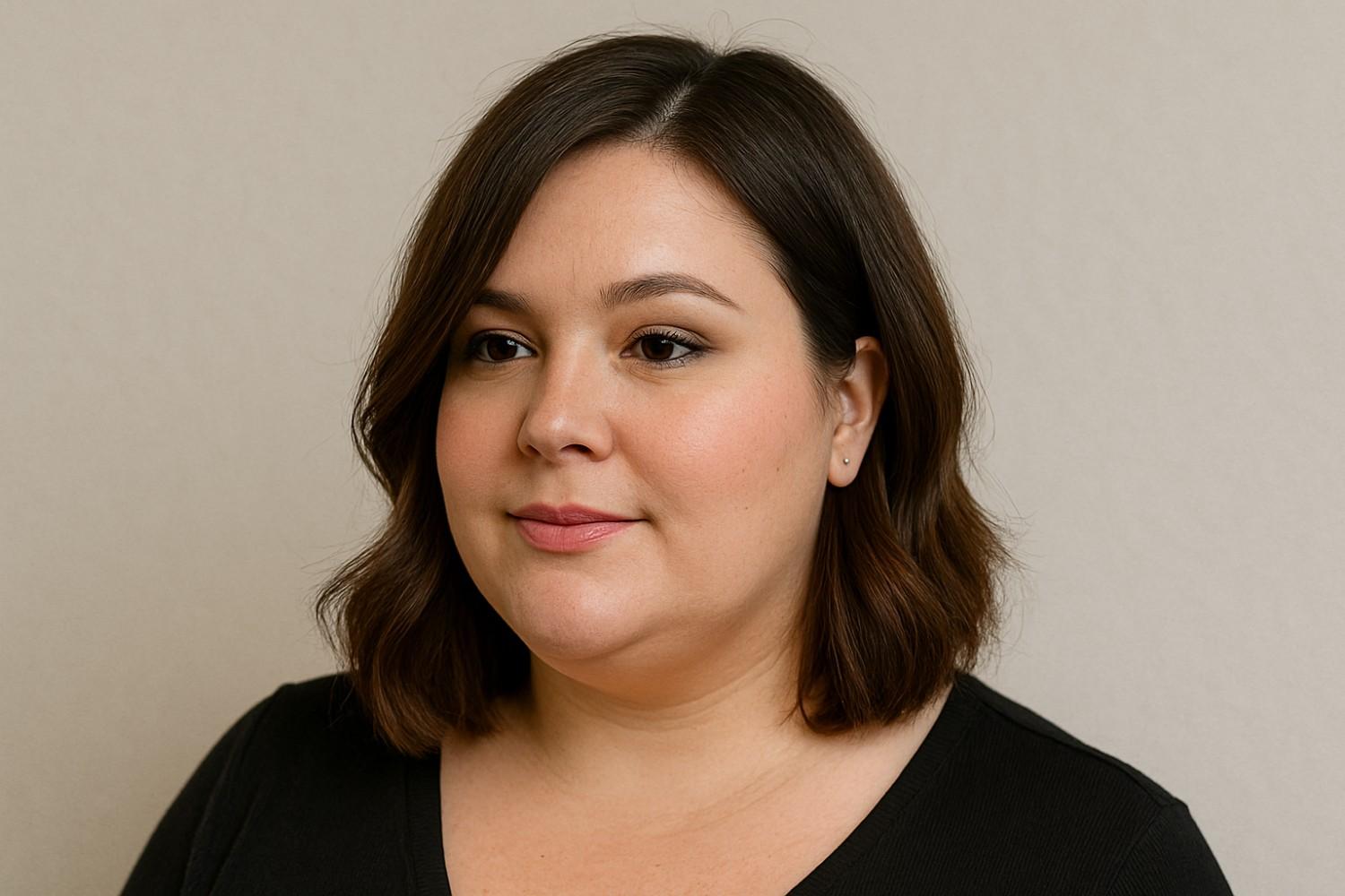 Shoulder-skimming lob haircut