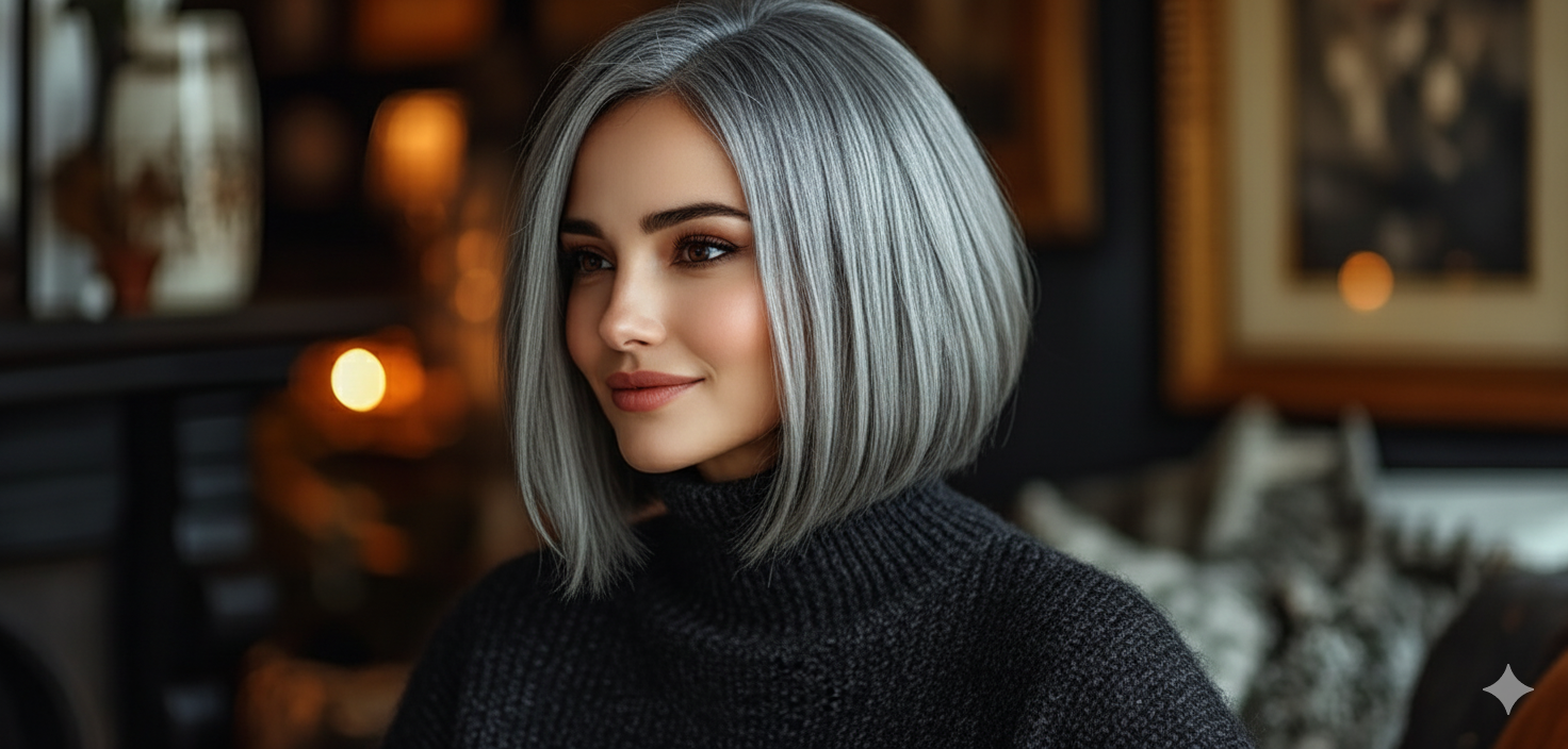 Sleek Blunt Bob