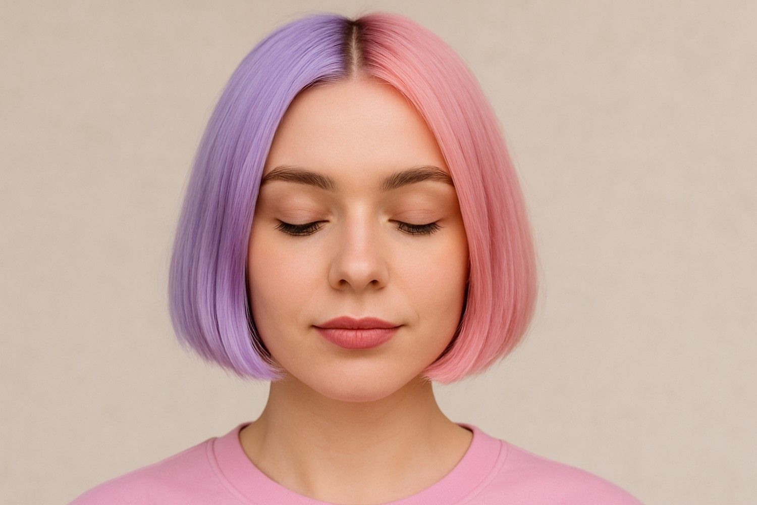 Split-dye statements haircolor