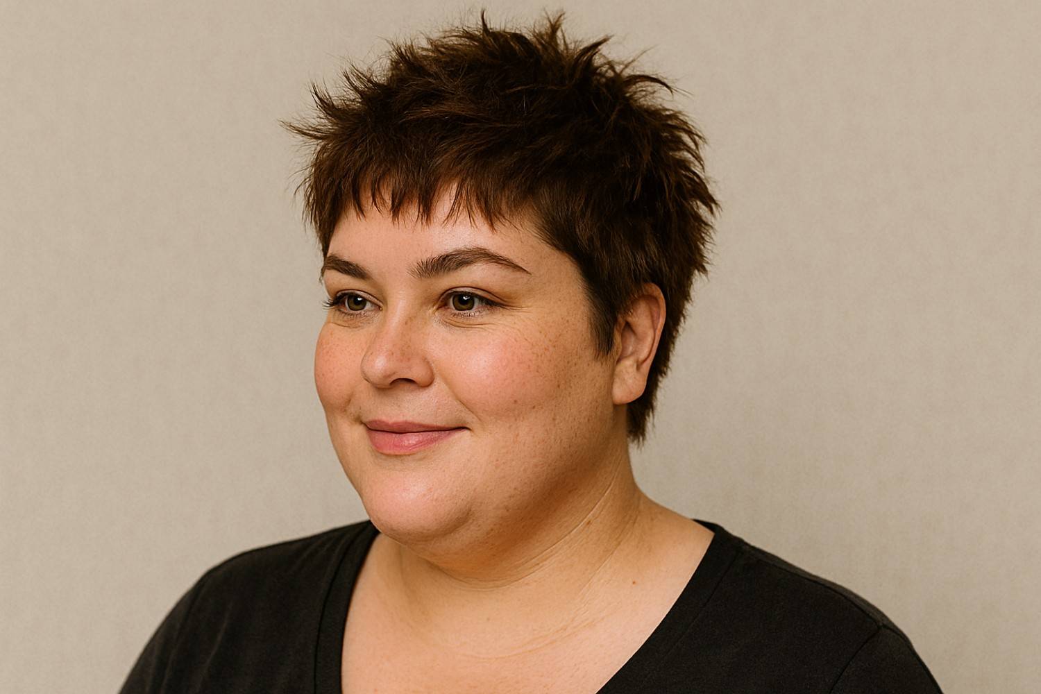 Textured crop haircut