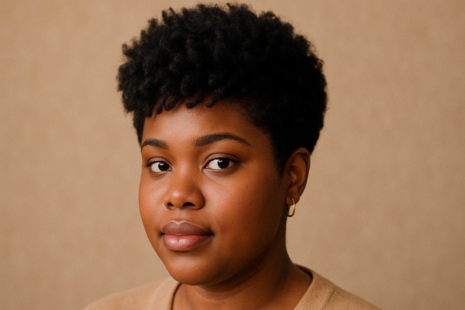 Voluminous Pixie haircut that redefine round faces