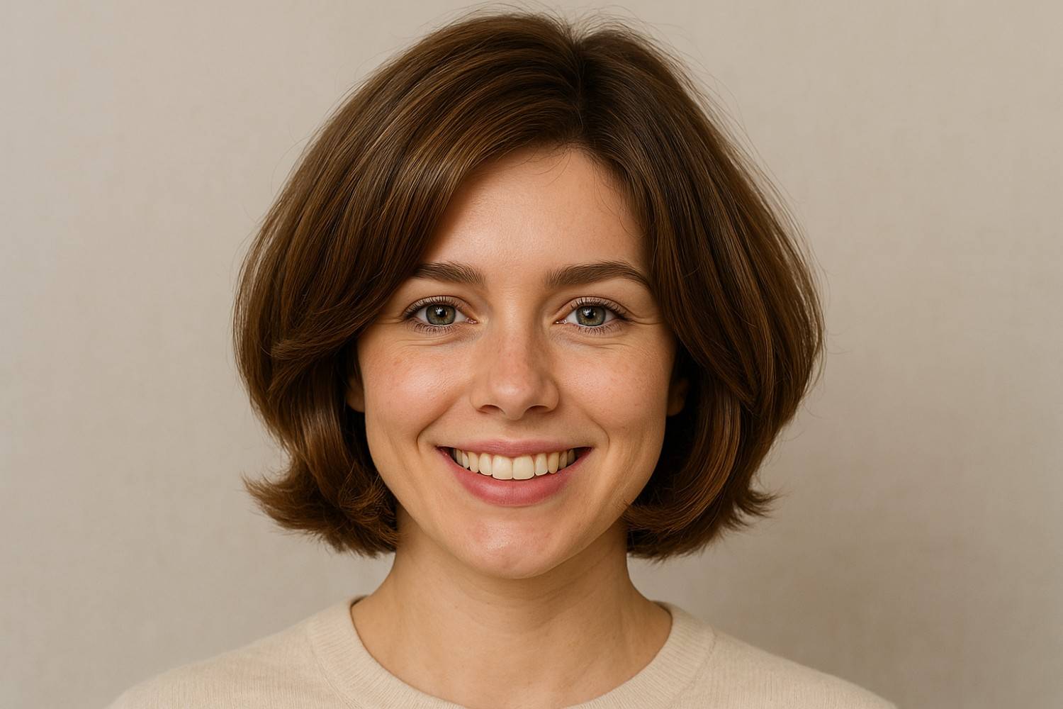 Voluminous bob strategy front and back view
